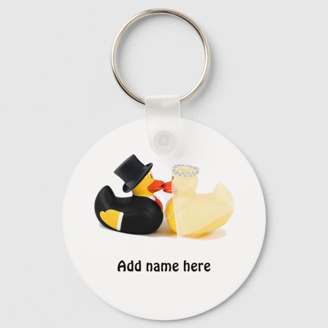 Wedding ducks 2 key ring (Front)