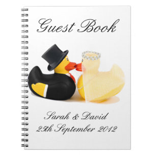 Wedding ducks 2 ... notebook guest book