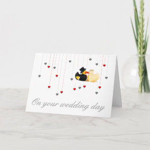 Wedding ducks 3 card