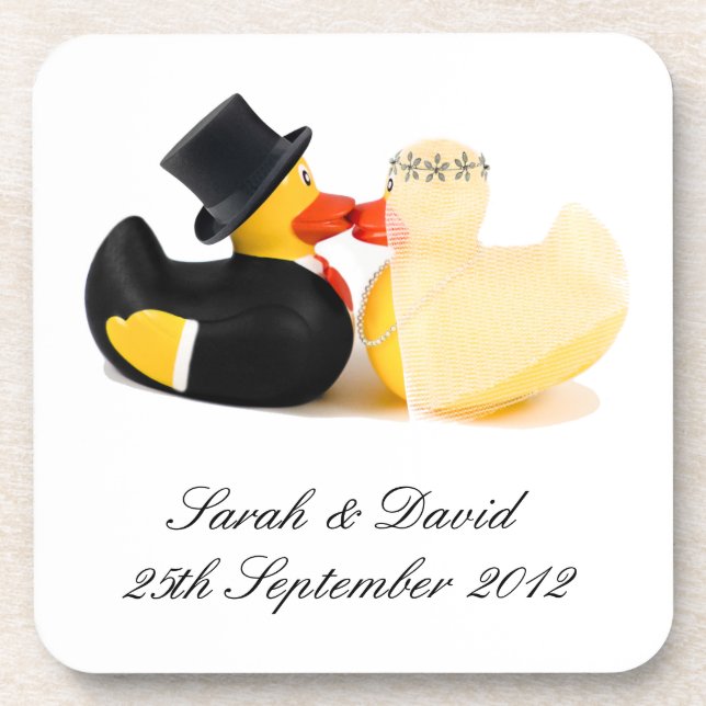 Wedding ducks 3 ...  coasters (Front)