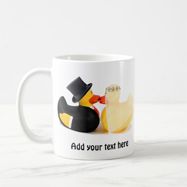 Wedding ducks 3 coffee mug (Left)
