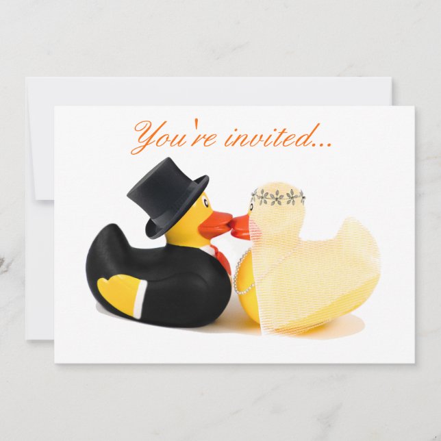 Wedding ducks 3 - Wedding Invitation (Front)