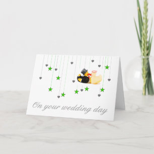 Wedding ducks card
