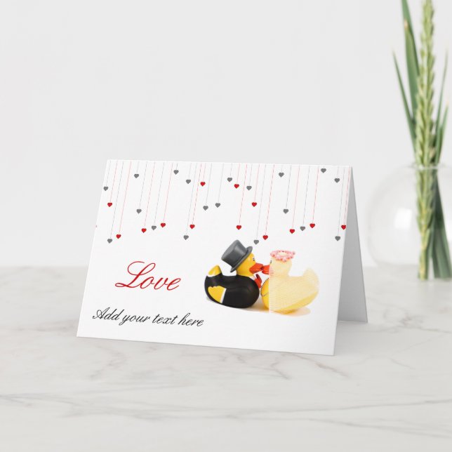 Wedding ducks card (Front)