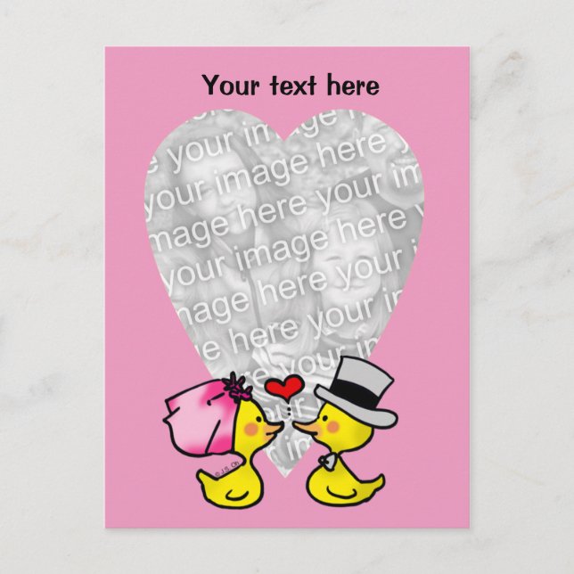 Wedding ducks postcard (Front)