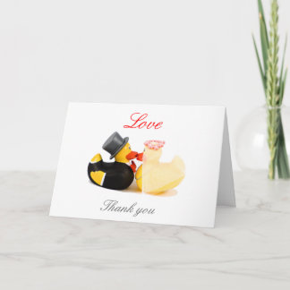 Wedding ducks ... thank you card