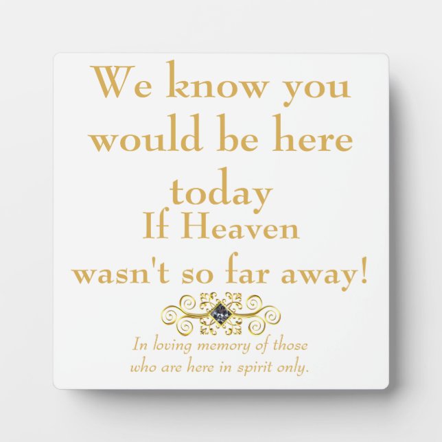 Wedding Easel Personalise with your details~ Plaque (Front)