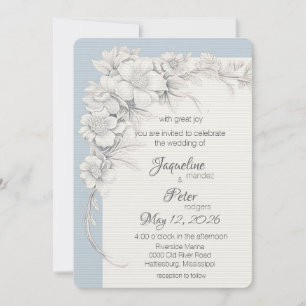 Wedding Elegance Flat Wedding Invitation
