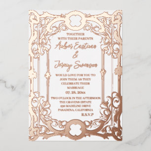 wedding elegant and romantic rose gold