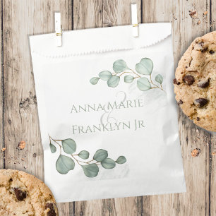 Wedding Elegant Candy Favours Classic Typography Favour Bags