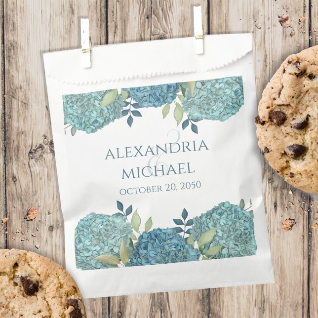 Wedding Elegant Candy Favours Minimalist Hydrangea Favour Bags (Creator Uploaded)