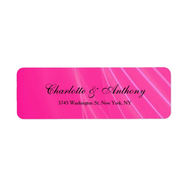 Wedding Elegant Creative Abstract Pink Minimalist (Front)