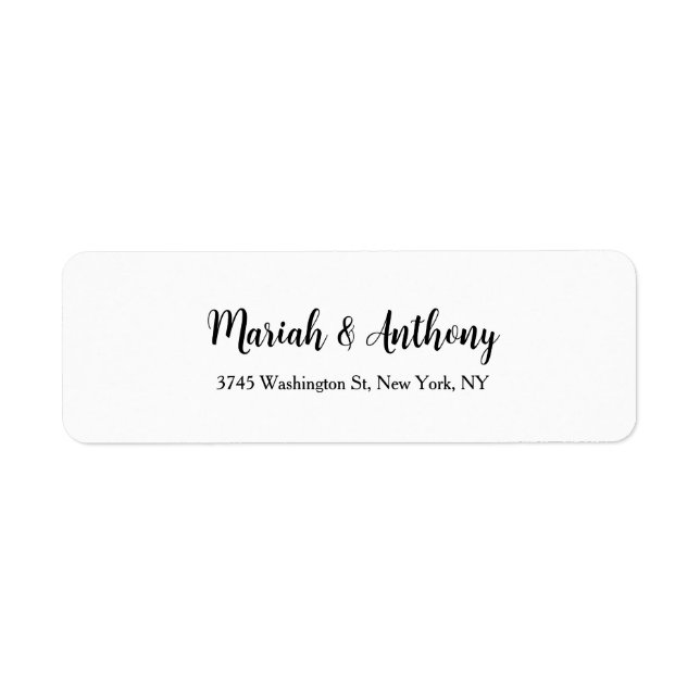 Wedding Elegant Creative Classical Black White (Front)