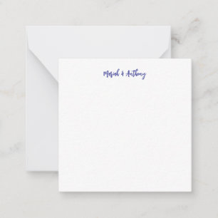 Wedding Elegant Creative Classical Blue White Card