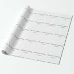 Wedding Elegant Creative Professional Modern Wrapping Paper<br><div class="desc">This template can be customised to meet all professional occupations.</div>