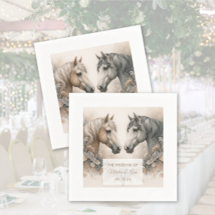 Wedding Elegant Horses Napkin
