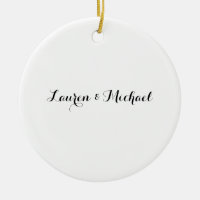 Wedding Elegant Minimalist Calligraphy Black White