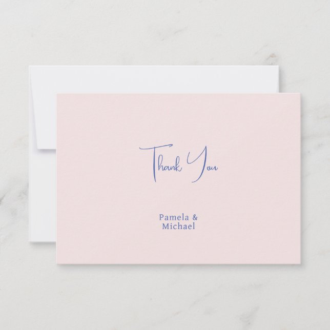 Wedding Elegant Minimalist Classical Thank You (Front)