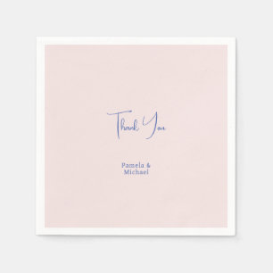 Wedding Elegant Minimalist Classical Thank You Napkin