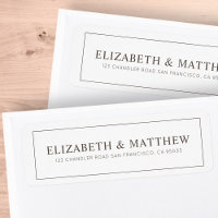 Wedding | Elegant Modern Custom Return Address