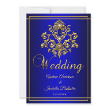 Wedding Elegant Royal Blue Gold Jewel 2