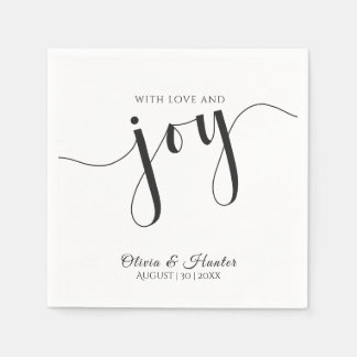 Wedding, Elegant, Simple, Typography, Napkin