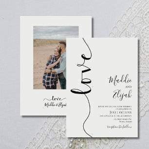 Wedding, Elegant, Simple, Typography, Script, Invitation