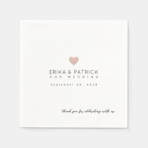 Wedding Elegantly Designed Romantic Napkin