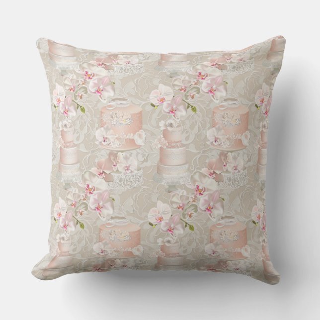 Wedding elements, wedding cakes, rings, lace, eleg cushion (Front)