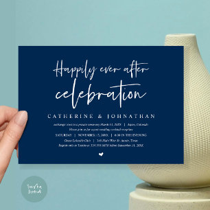 Wedding Elopement, Happily Ever after celebration Invitation