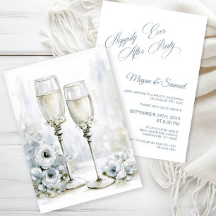Wedding Elopement Happily Ever After Party Invitation