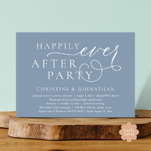 Wedding Elopement, Happily Ever After Party Invitation