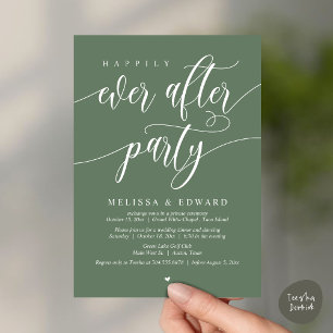 Wedding Elopement, Happily Ever After Party  Invitation