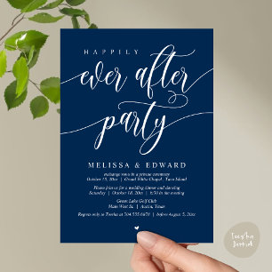 Wedding Elopement, Happily Ever After Party  Invitation