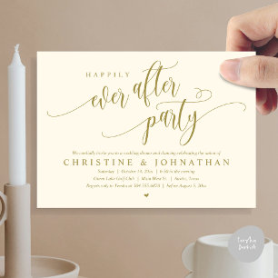 Wedding Elopement, Happily Ever After Party  Invitation