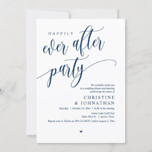 Wedding Elopement, Happily Ever After Party Invitation
