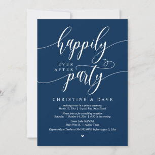 Wedding Elopement, Happily Ever After Party Invitation