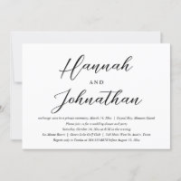 Wedding Elopement Party and Dinner