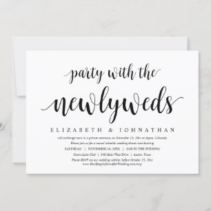 Wedding Elopement, Party with the Newlyweds Invitation