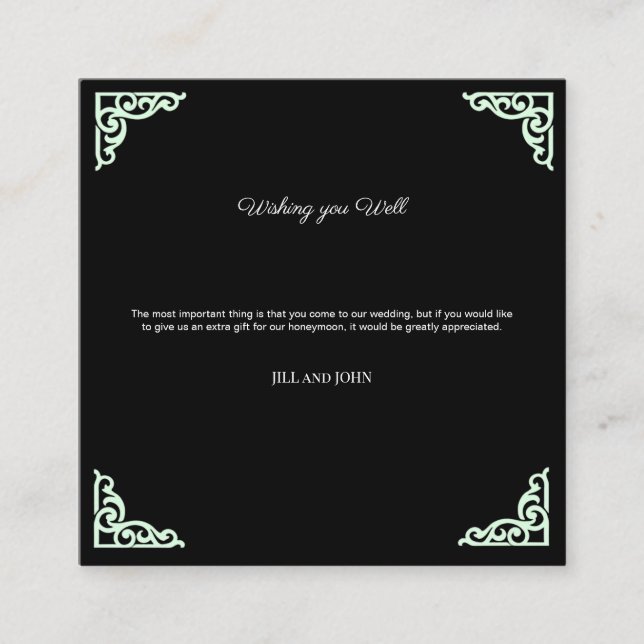Wedding Encloser Card (Front)