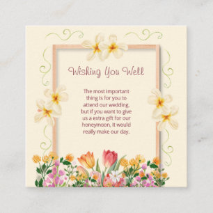Wedding Encloser Card Wildflower Floral