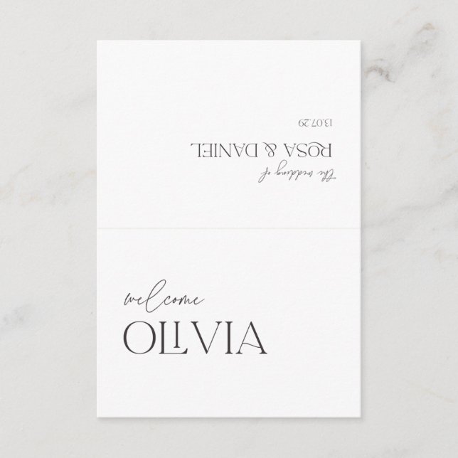 Wedding Enclosure Cards – Elegant Personalised Ins (Front)