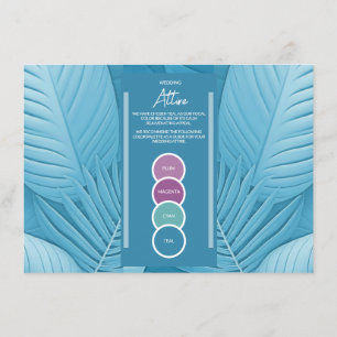 Wedding Enclosure Colour Palette Photo Card