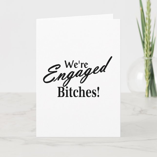 Wedding Engagement Announcement (Front)