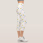 Wedding Engagement Diamond Chic Modern Pattern Capri Leggings<br><div class="desc">This modern design features a pattern of diamonds. Perfect for weddings and engagement parties.
#wedding #engagement #bride #bridetobe #weddinginspiration #weddinginspo #clothing #apparel #fitness #fitnessapparel #fashion #fashionable #leggings</div>