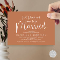 Wedding Engagement Party, Handwriting Script