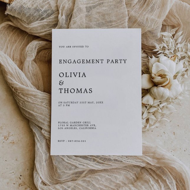 Wedding Engagement Party Invitation (Wedding Engagement Party Invitation)