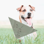Wedding/Engagement Pet Bandanna | I Do Too | Sage<br><div class="desc">Small or large,  this pet bandanna can be used for dogs or cats. Minimal,  modern,  and customisable with your pet's name. 
A staple for all you dog or cat mum's looking to include your fur child in your special day!
All text is customisable ↣ just click the ‘Personalise’ button.</div>