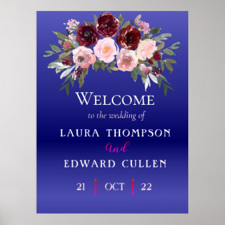 wedding entrance venue board poster