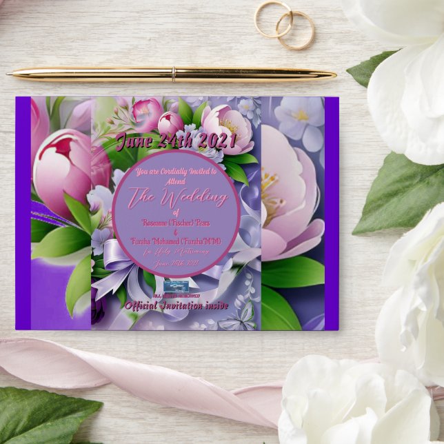 Wedding Env. 5d Violet(Horizon E)RFPMDesigns©️2024 Envelope (Wedding)